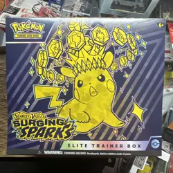 Pokemon Scarlet & Violet Surging Sparks Elite Trainer Box Sealed - Image 1