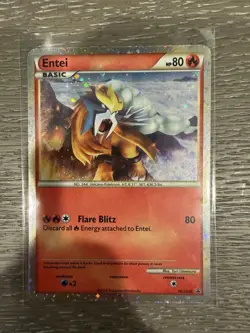 Pokemon Entei TCG Holo Card HGSS20 Promo - Image 1