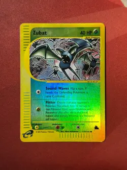 ZUBAT 117/144 Skyridge REVERSE HOLO RH E-Series / E-Reader Pokemon TCG card NM - Image 1