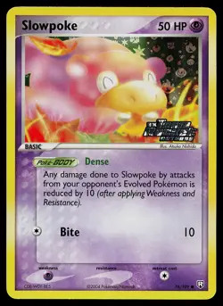 Pokemon Card - Slowpoke Team Rocket Returns 76/109 Common Reverse Holo Stamped - Image 1