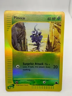 Pineco, 85/144, Reverse Holo Card, Skyridge Set, e-series, WOTC, 2003 Pokemon - Image 2