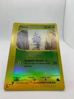 Pineco, 85/144, Reverse Holo Card, Skyridge Set, e-series, WOTC, 2003 Pokemon - Image 4