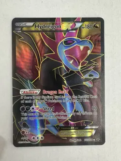Pokemon TCG Hydreigon EX Full Art Holo Card Roaring Skies Ultra Rare 103/108 LP - Image 1