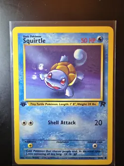Pokemon TCG Squirtle Team Rockets 1st Edition 68/82 Near Mint - Image 1
