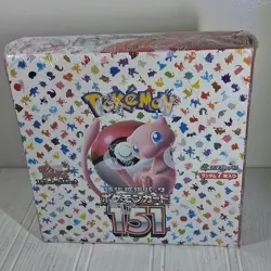 Pokemon 151 Japanese Booster Box Sealed With Shrink - Image 1