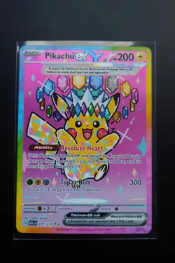 Pokemon TCG Pikachu EX 277/217 Ascended Heroes SIR NM - Image 1