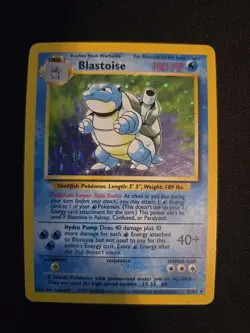 Pokemon Blastoise Holo Rare Unlimited Base Set 2/102 - Image 1