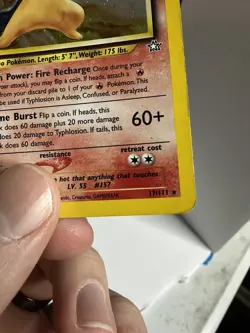 Typhlosion Holo Rare 17/111 Pokemon Neo Genesis Unlimited English WOTC - Image 5