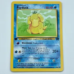 Pokemon TCG 1st Edition Psyduck 65/82 Team Rocket Regular - Near Mint - Image 1