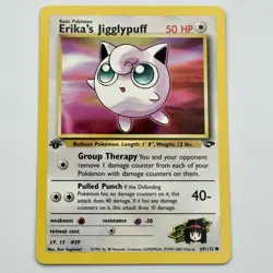 Pokemon Gym Challenge 1st Edition Erika's Jigglypuff 69/132 Regular NM - Image 1