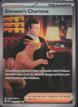 Pokemon TCG - Giovanni's Charisma 204/165 Special Illustration Rare 151 - 771 - Image 1
