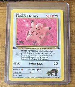 Pokemon TCG Erika’s Clefairy #40/132 Gym Challenge Non Holo 1st Edition Vintage - Image 1