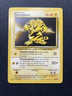 Pokemon Electabuzz Black Star 2 The First Movie NM / LP ( Printer Hickey Error ) - Image 1