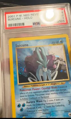2001 Pokemon Neo Revelation Suicine Holo #14 PSA 7 swirl 🍭🍥💫 - Image 2