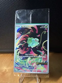 Pokemon TCG Bulbasaur 133/132 Mega Evolution Stamped Sealed NM - Image 1