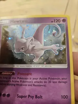 HOLO Mewtwo Black Star Promo Pokemon TCG Shining Legends SM77 Legendary Rare- Mt - Image 2