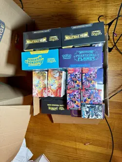 Pokemon etb And Booster Box Sealed Lot pokemon center 30 Boxes Total See PICS - Image 3