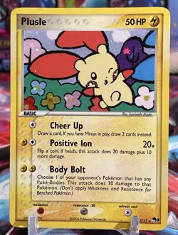 Pokemon POP Series 3 Plusle 5/17 Holo Rare MP - Image 1