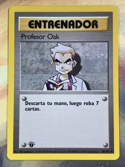 Pokemon 1st Edition Professor/Profesor Oak 88/102 Spanish Base Set NM - Image 1