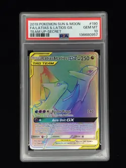 Latias & Latios GX 190 Pokemon Team Up PSA 10 🔥 - Image 1