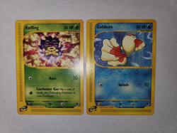 Pokemon TCG Expedition Base Set Koffing 114/165 - Goldeen 111/165 NM - Image 2