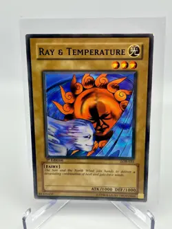 Yu-Gi-Oh! 1st Edition LOB-035 "Ray & Temperature" LP-NM Never Played With - Image 1