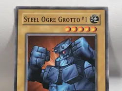 YuGiOh TCG Steel Ogre Grotto #1 LOB-112 Common 1st Edition LP - Image 3