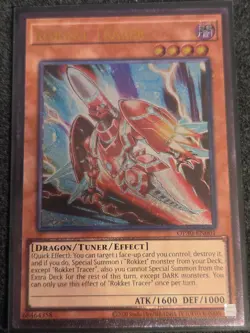 Print Issue YuGiOh Rokket Tracer OP30-EN001 Ultimate Rare NM Free Ship - Image 1