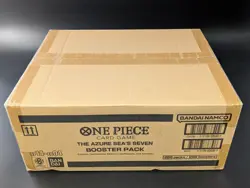 One Piece OP14-EB04 The Azure Sea's Seven English 12 Booster Box Case Sealed - Image 1