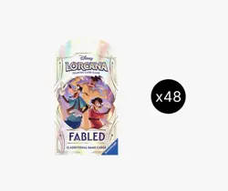 🪄 🏰 🪄 Disney Lorcana Fabled Set 9 TCG Sleeved Booster FACTORY SEALED Case x48 - Image 4