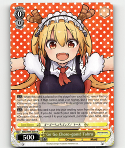 Weiss Schwarz Go Go Choro-gons! Tohru Miss Kobayashi's Dragon Maid R - Image 1