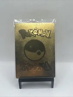 Gold Foil Custom Display Blaine’s Charizard 100hp NM Fan Art Card Flame Jet - Image 2