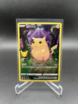 Pikachu 005/25 Pokemon Celebrations 25th Anniversary Set Full Art Card - Image 1