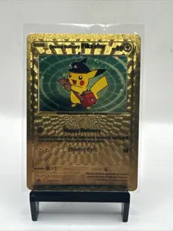 Gold Foil Custom Display Special Delivery Pikachu 60hp NM Electro Ball Card - Image 1