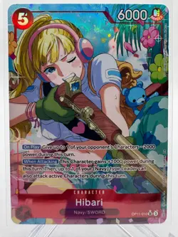 Hibari (Alt Art) OP11-010 SR Fist of Divine Speed ONE PIECE Card Game English - Image 1