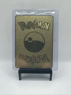 Gold Metal Display Custom Rayquaza Vmax SR Dragon Wave Card Near Mint - Image 2