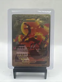Gold Foil Charizard Vmax Display Custom Card 586HP Near Mint Free Shipping - Image 1