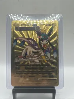 Gold Foil Custom Display Omneon Gx Card 260hp Textured Prism Beam Gx Near Mint - Image 1