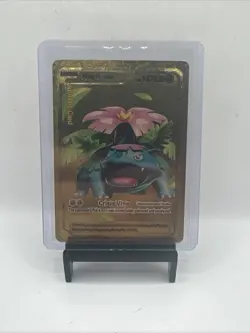 Gold Foil Frog Flower Custom Display Card 147820HP Near Mint Free Shipping - Image 1