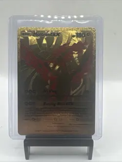 Gold Foil Custom Display Moltres Gx 180hp Card Near Mint Burning Skies Gx - Image 1