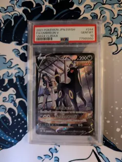 PSA 10 Umbreon V CSR 244/184 S8b VMAX Climax - Pokemon Card Japanese 2021 - Image 1