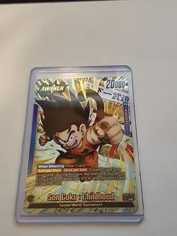 Son Goku : Childhood FB06-025 Leader Alternate Art Dragon Ball Card Rivals Clash - Image 1