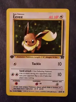 Pokemon Card Eevee 55/82 Team Rocket Regular 1st edition - Image 4