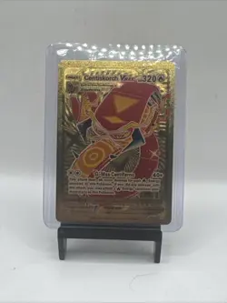 Gold Foil Custom Display Centiskorch Vmax Card 320hp Near Mint Free Shipping - Image 1