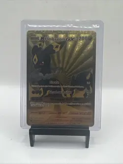 Gold Foil Mega Umbreon Gx Custom Display Card 200hp Midnight Call NM - Image 1