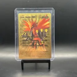 Gold Foil Fan Art Display Card Zapdos Gx 1500hp NM Free Shipping Thunder Shock - Image 1