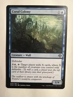 MTG Magic the Gathering Coral Colony 045/281 Dominaria United NM - Image 1