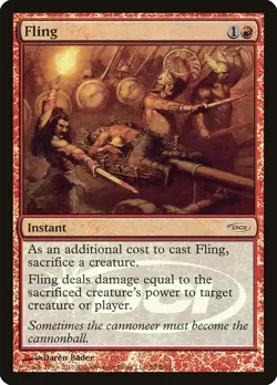 Fling 1x FOIL MtG FOIL DCI Promo SP/NM - Image 1