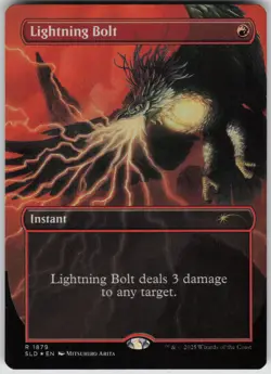 MTG Lightning Bolt Rainbow Foil Foil NM Secret Lair Drop Series Magic 1879 - Image 1