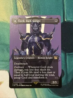MTG Cecil, Dark Knight (Borderless) Normal NM FINAL FANTASY Magic 380 - Image 1